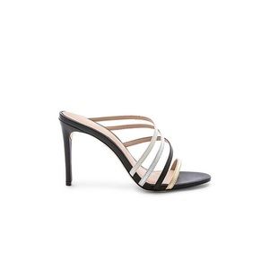 Rachel Zoe Hailey Leather Strappy Heels Mules 8